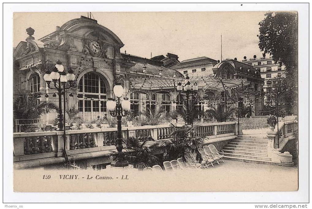 FRANCE - VICHY, Casino, Old Postcard - Casinos