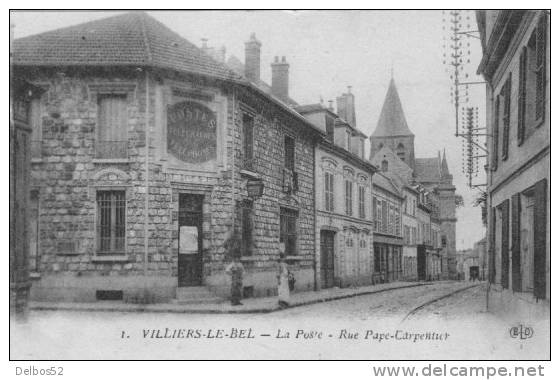 VILLIERS -  LE  - BEL 1 . - La Pose - Rue Pape - Carpentier - Villiers Le Bel