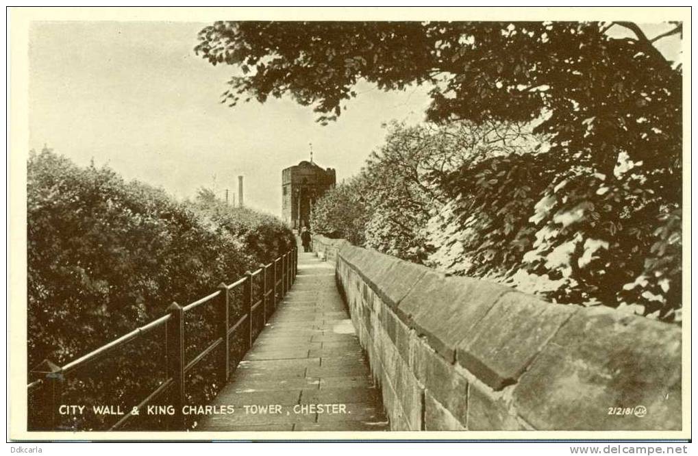 Chester - City Wall & King Charles Tower - Chester