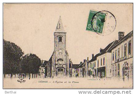 89 VERON - L Eglise Et La Place - Veron