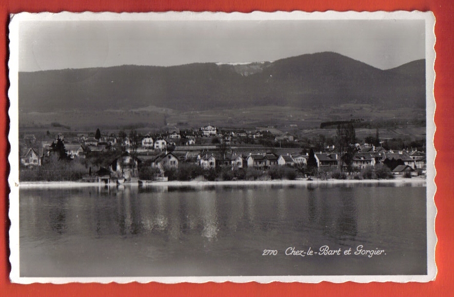 M674 Chez-le-Bart Et Gorgier,lac Neuchâtel Et Jura Neuchâtelois.Cachet 1938. Perrochet 2770 - Gorgier