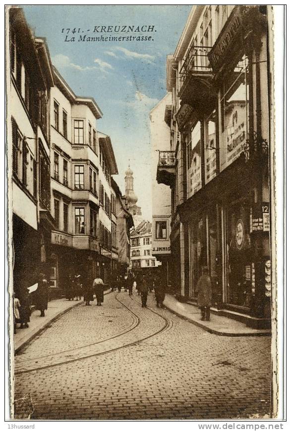 Carte Postale Ancienne Bad Kreuznach - La Mannheimerstrasse - Bad Kreuznach