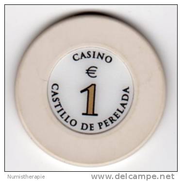 (Chip) Casino Espagne : Castillo De Perelada €1 - Casino