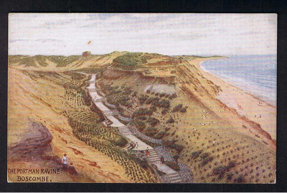 RB 571 - Early Postcard - The Portman Ravine Boscombe Bournemouth Dorset - Bournemouth (from 1972)