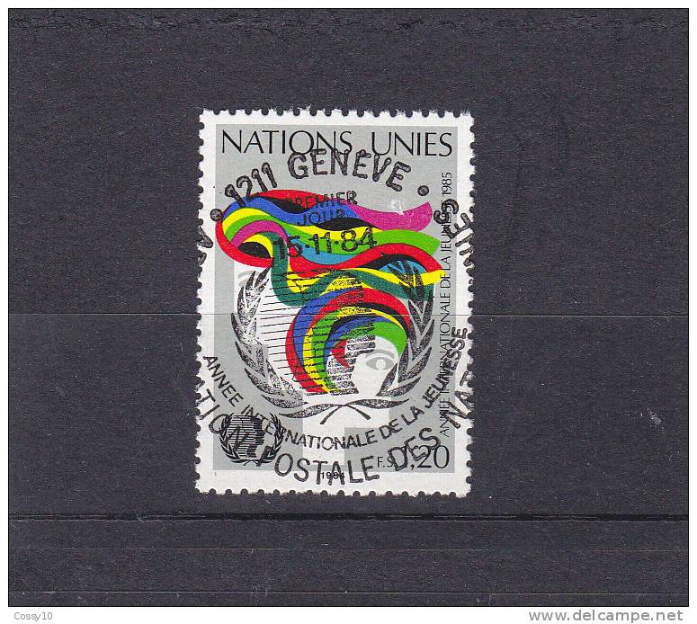 NATIONS  UNIES  GENEVE     N° 128     OBLITERATION CENTRALE     CATALOGUE  ZUMSTEIN - Oblitérés