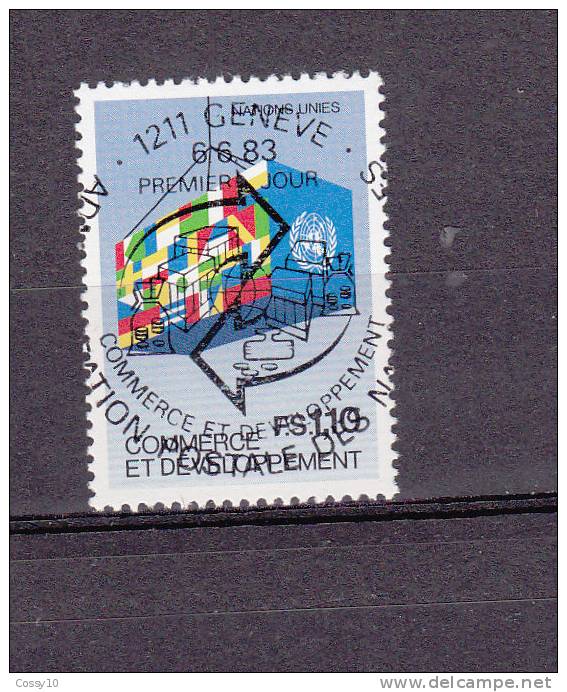 NATIONS  UNIES  GENEVE     N° 118    OBLITERATION CENTRALE     CATALOGUE  ZUMSTEIN - Used Stamps