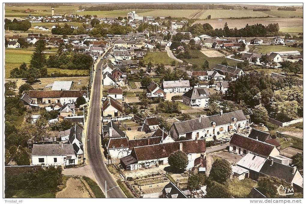 SAINT AMAND DE VENDOME  41   ( VUE AERIENNE )  ANNEES 50  TRES BON ETAT  ! ! ! - Saint Amand Longpre