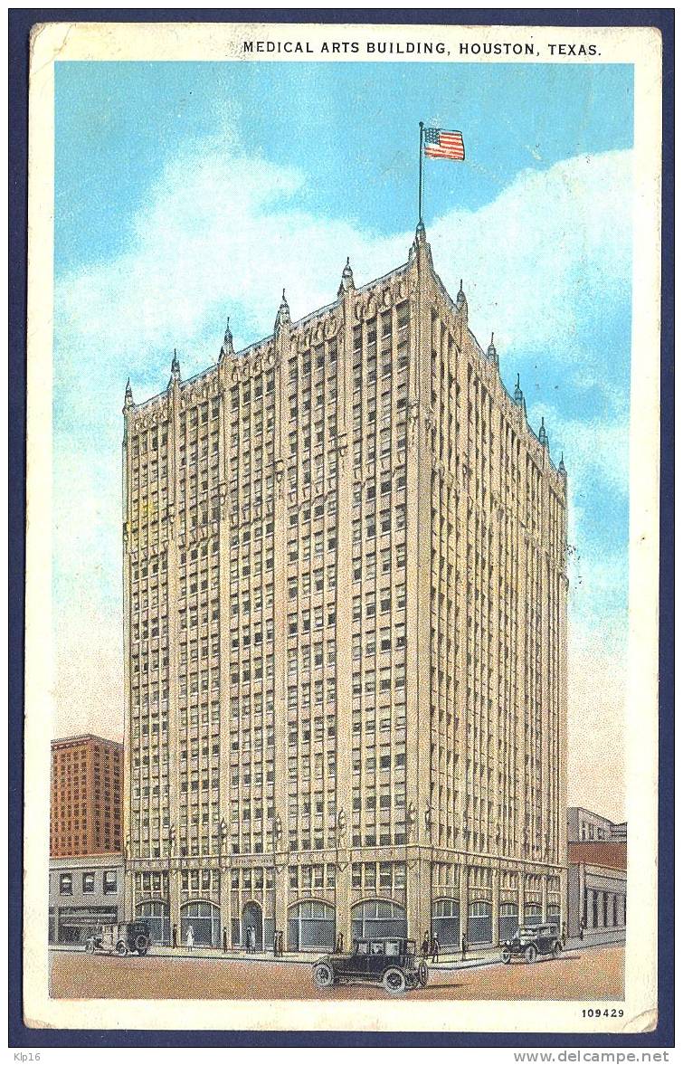 HOUSTON,MEDICAL ARTS BUILDING,OLD PC 1927 - Houston