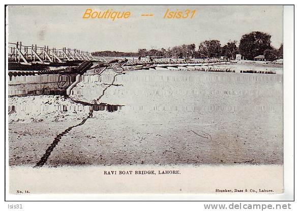 Pakistan -  RF21656 - Ravi Boat Bridge - Lahore  -  état - Pakistán