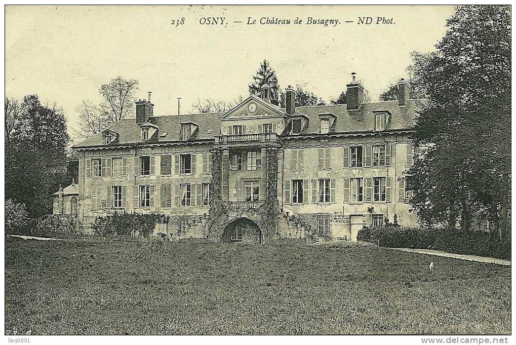 95 Val D Oise OSNY Le Chateau De Busagny - Osny