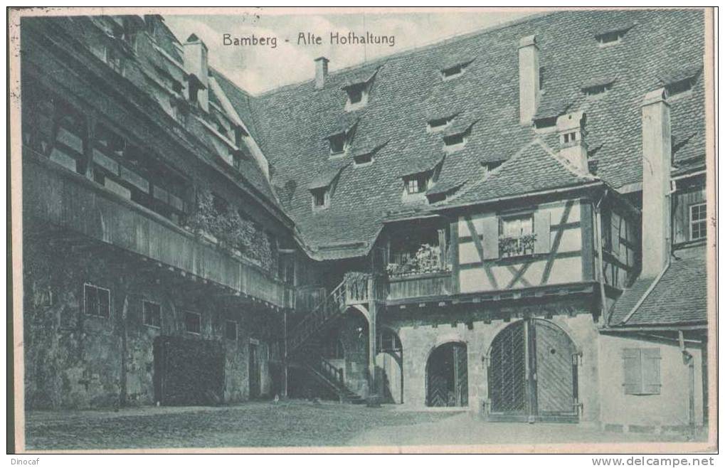 BAMBERG, ALTE HOFHALTUNG, USED 1911, Germany, Deutschland - Bamberg