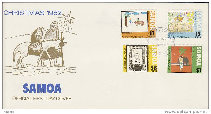 Samoa-1982 Christmas FDC - Samoa (Staat)