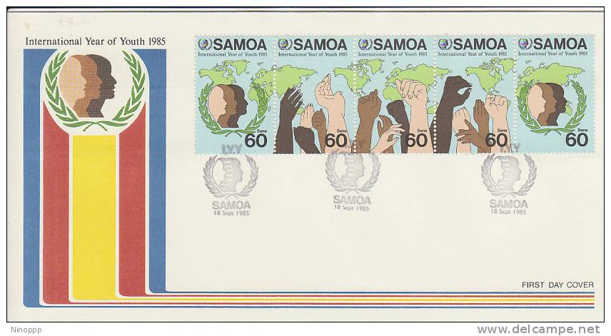 Samoa-1985 International  Year Of Youth FDC - Samoa