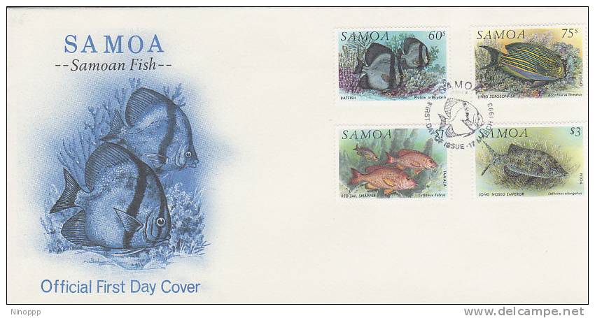 Samoa-1993 Samoan Fish FDC - Samoa