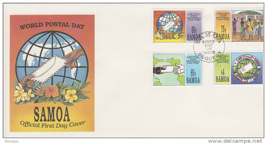 Samoa-1993 World Postal Day FDC - Samoa