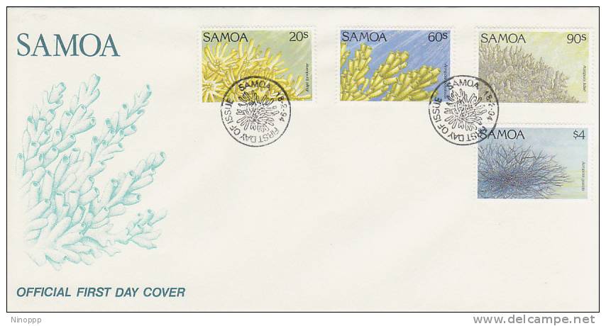 Samoa-1994 Corals FDC - Samoa