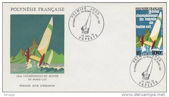 French Polynesia-1974 Catamaran Sailing  FDC - Other & Unclassified