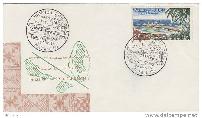 Wallis & Futuna-1965 Mata Utu Wharf FDC - Other & Unclassified