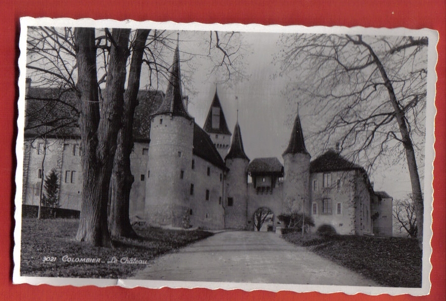 M703 Colombier Le Château. Cachet Chaux-de-Fonds 1936.Perrochet 3021 - Colombier