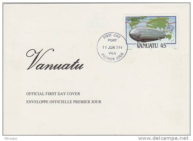 Vanuatu-1984 UPU Congress Hamburg FDC - Vanuatu (1980-...)