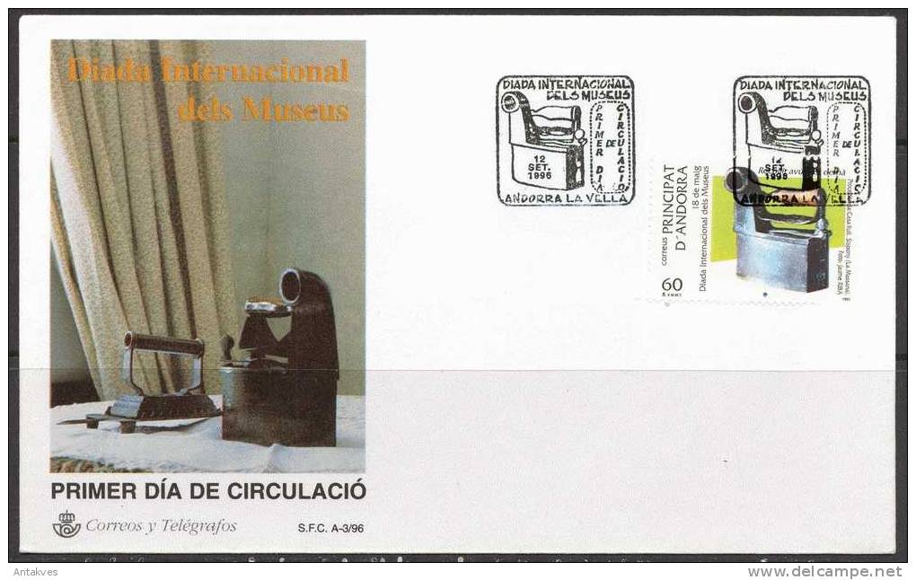 Spanish Andorra 1996 Museum FDC - Briefe U. Dokumente