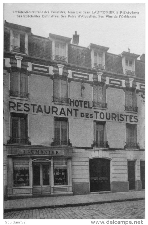L´hotel Restaurant Des Touristes Tenu Par Jean Laumonier à Pithiviers - Pithiviers