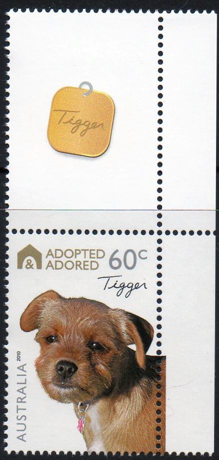 Australia 2010 Adopted & Adored 60c Tigger MNH + Tag - Mint Stamps