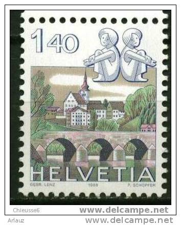 SUISSE.1986.SERIE COURANTE ET EUROPA.   .  (YVERT N° 1242-1245) - Neufs