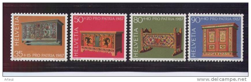 SUISSE.1987.PRO PATRIA.   (YVERT N° 1276-1279) - Neufs