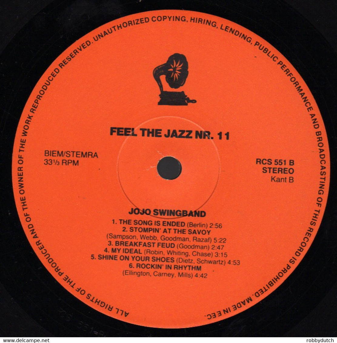 * LP *  JOJO SWINGBAND - FEEL THE JAZZ Nr.11 (Holland 1984) - Jazz