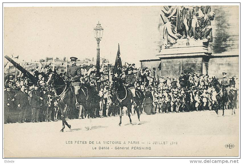 Laclede General Pershing Victory Paris July 14 1909 WWI French  Alsace Descent Pfoerschin - Autres & Non Classés