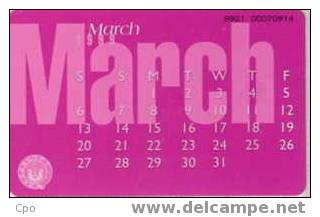 # UAE A12 March 1999 Calendar 30 Ods 01.99  Tres Bon Etat - Emirats Arabes Unis