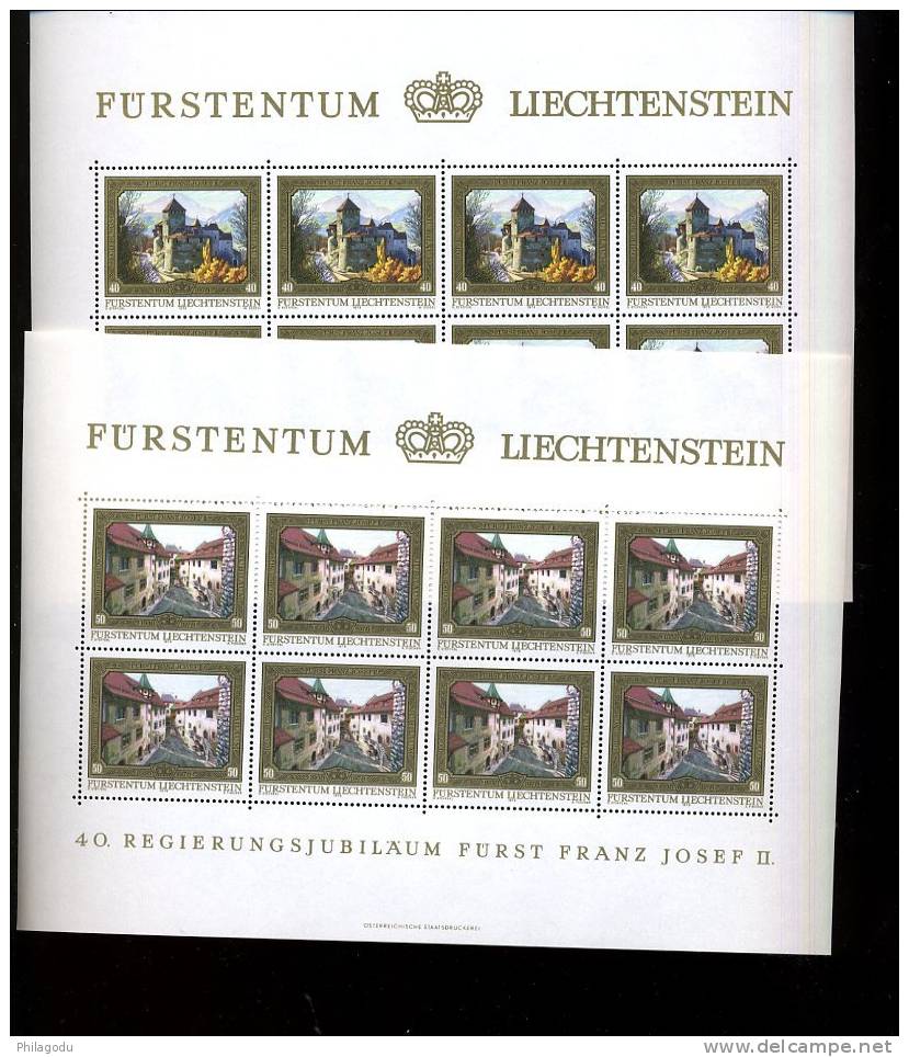 1978 Kleinbogen Petites Feuilles  Peintures  30%  Sous La Faciale 20 Francs   40ans Règne Franz Josef - Unused Stamps