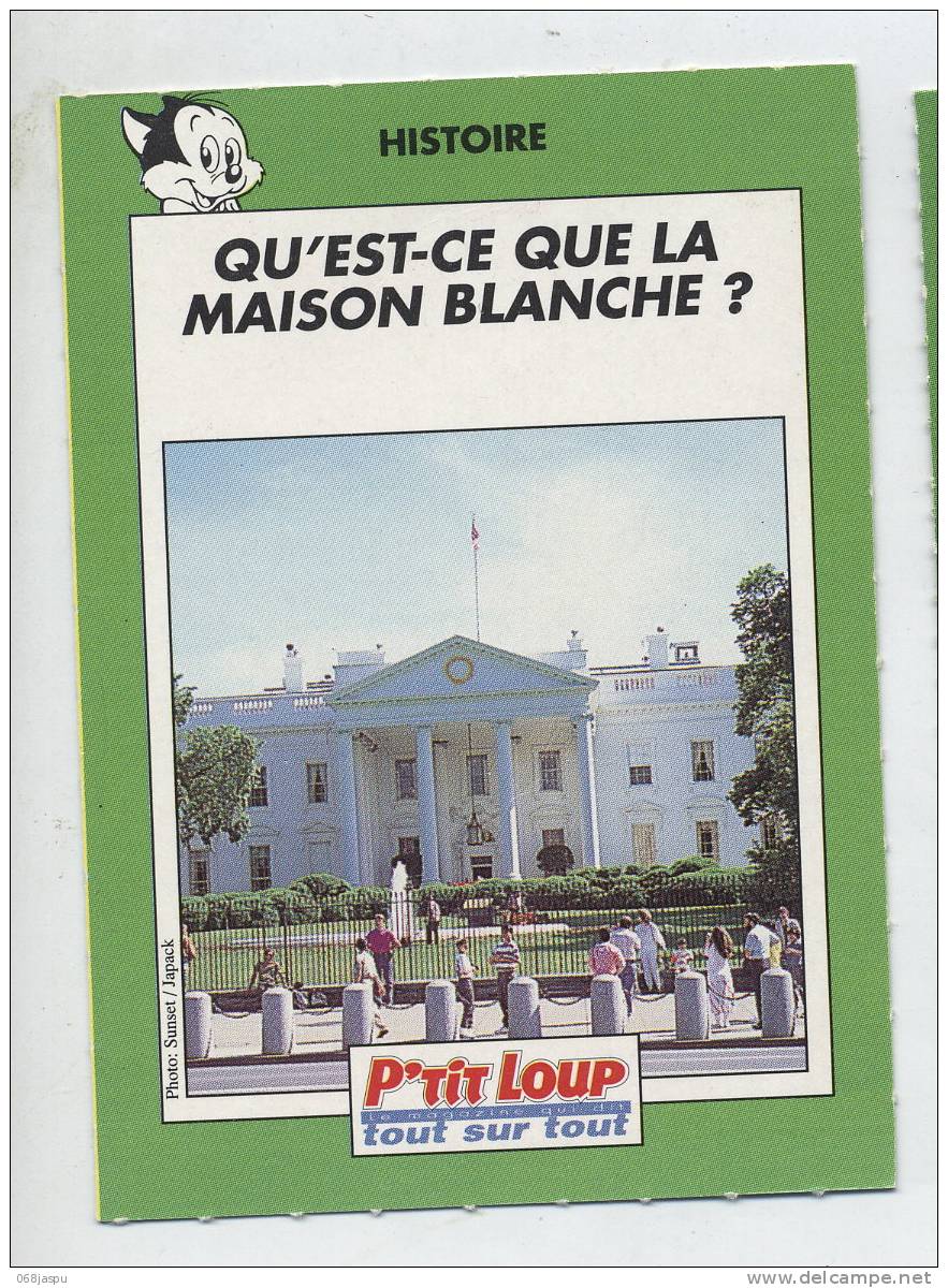 Fiche P'tit Loup Histoire Maison Blanche - Geschichte