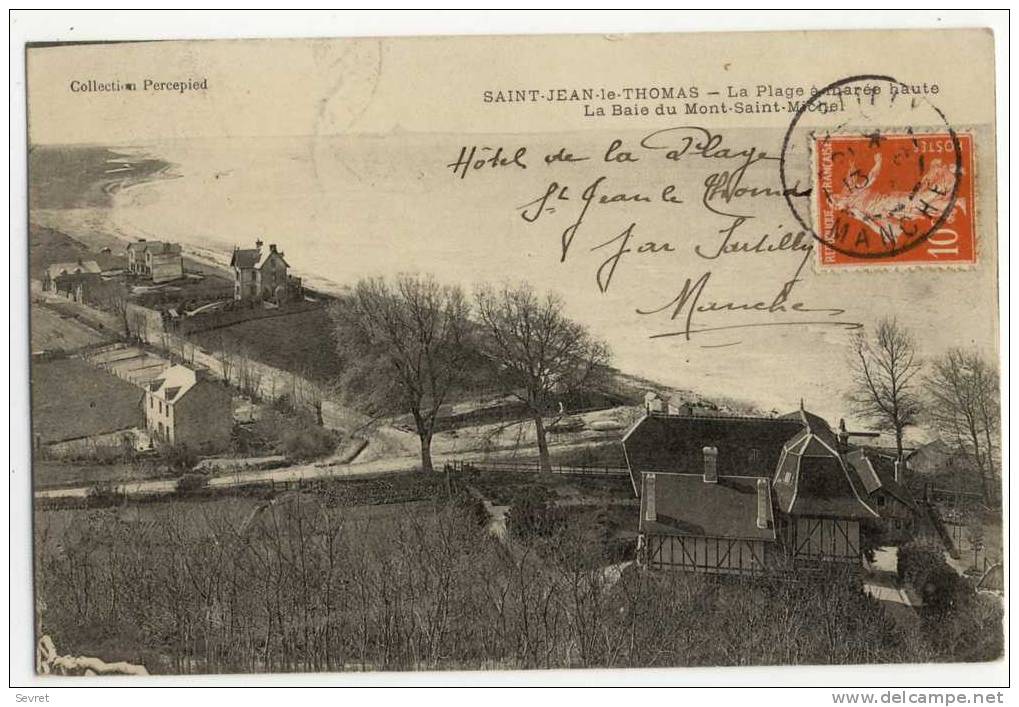 SAINT-JEAN Le THOMAS. -  La Plage Et La Baie Du Mont-Saint-Michel - Andere & Zonder Classificatie