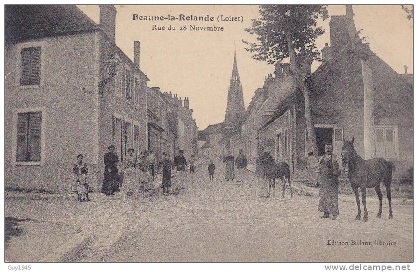 Beaune La Rolande : Rue Du 28 Novembre - Beaune-la-Rolande