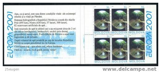 MOLDOVA  EUROPA CEPT 2001 BOOKLET  MNH - 2001