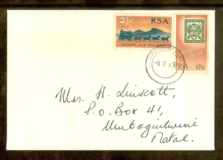 RSA 1969 Unofficial FDC Zuid Afrikaanse Republic (with Address) 384-385 - FDC