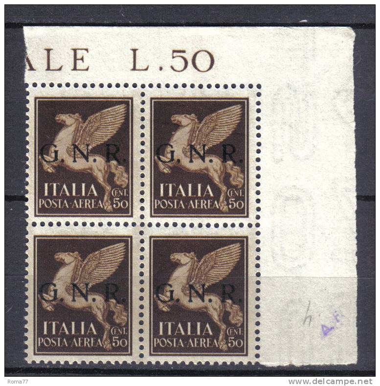 RSI53 - R.S.I. , Posta Aerea N. 118 Soprastampa Verona Quartina  *** - Airmail