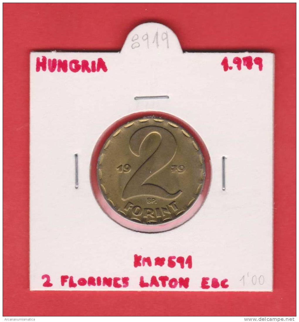 HUNGRIA   2  FLORINES  1.979  LATON   KM#691   EBC/XF    DL-8919 - Hungary