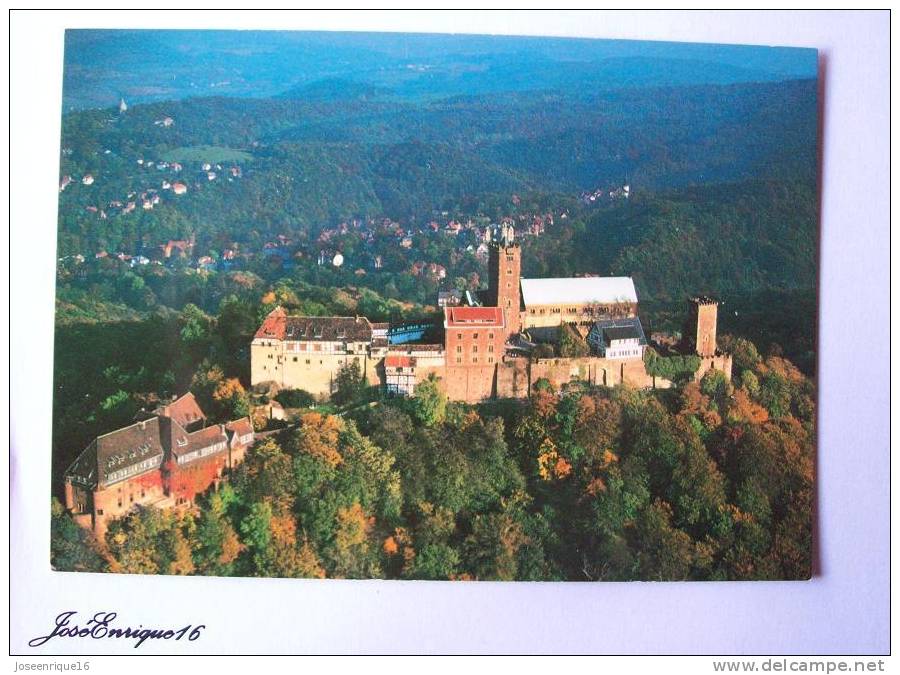 DIE WARTBURG BEI EISENACH. ANSICHT VON WESTEN. LUFTAUFNAHME - Eisenach