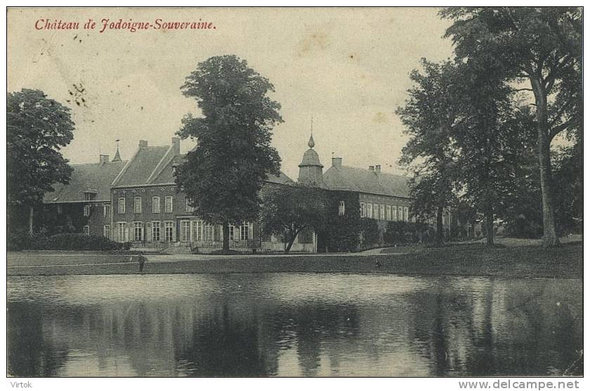 Chateau De Jodoigne - Souveraine      ( Ecrit 1909  Avec Timbre ) - Jodoigne