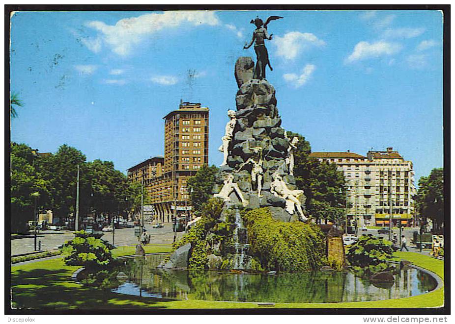 B1176 Torino - Piazza Statuto E Monumento Al Frejus /  Viaggiata 1969 - Andere Monumenten & Gebouwen