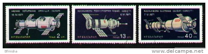 Bulgaria 1971 MI 2135-2137 CTO VF - Europa