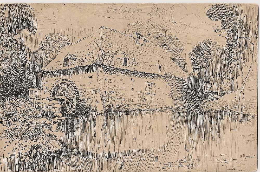 BELGIQUE.BRABANT FLAMAND.SAINT PIETERS LEEUW.LE MOULIN DE VOLSEM.ILLUSTRATEUR H.RAVOT - Sint-Pieters-Leeuw