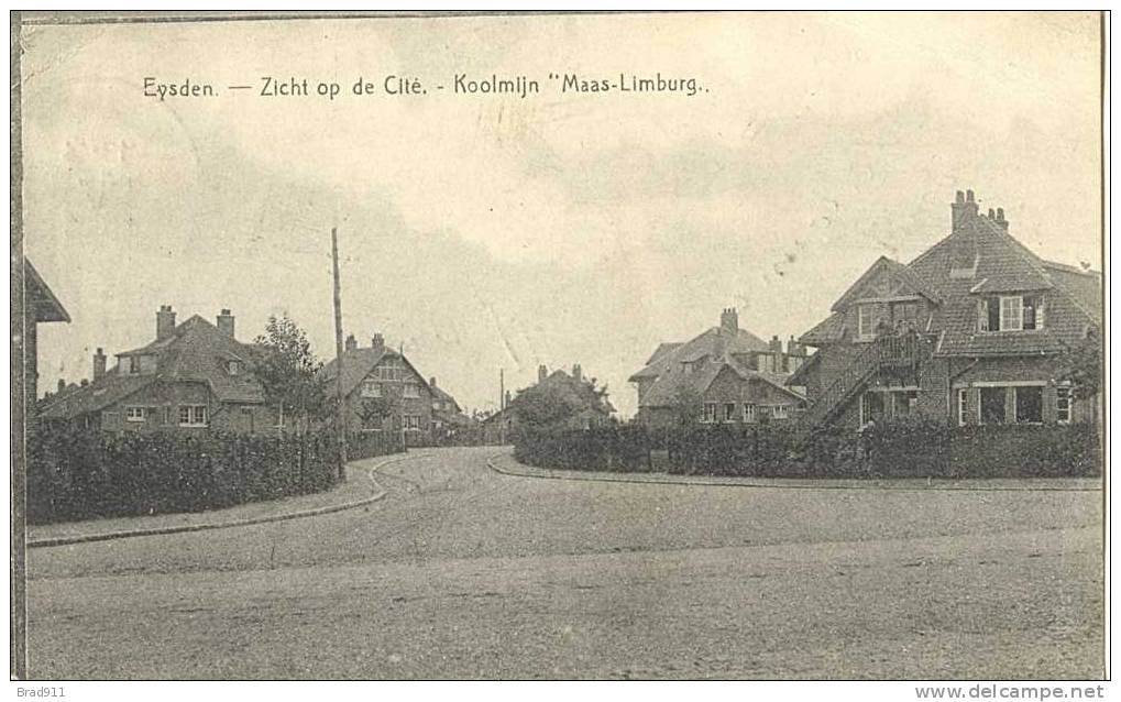 Eysden - Koolmijn "Maas-Limburg" - Zicht Op De Cité - 1920 (2 Scans) - Maasmechelen