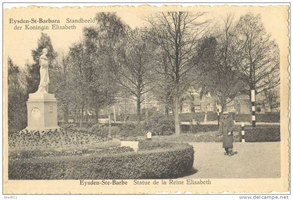 Eysden - Standbeeld Der Koningin Elisabeth +/- 1950 - Maasmechelen