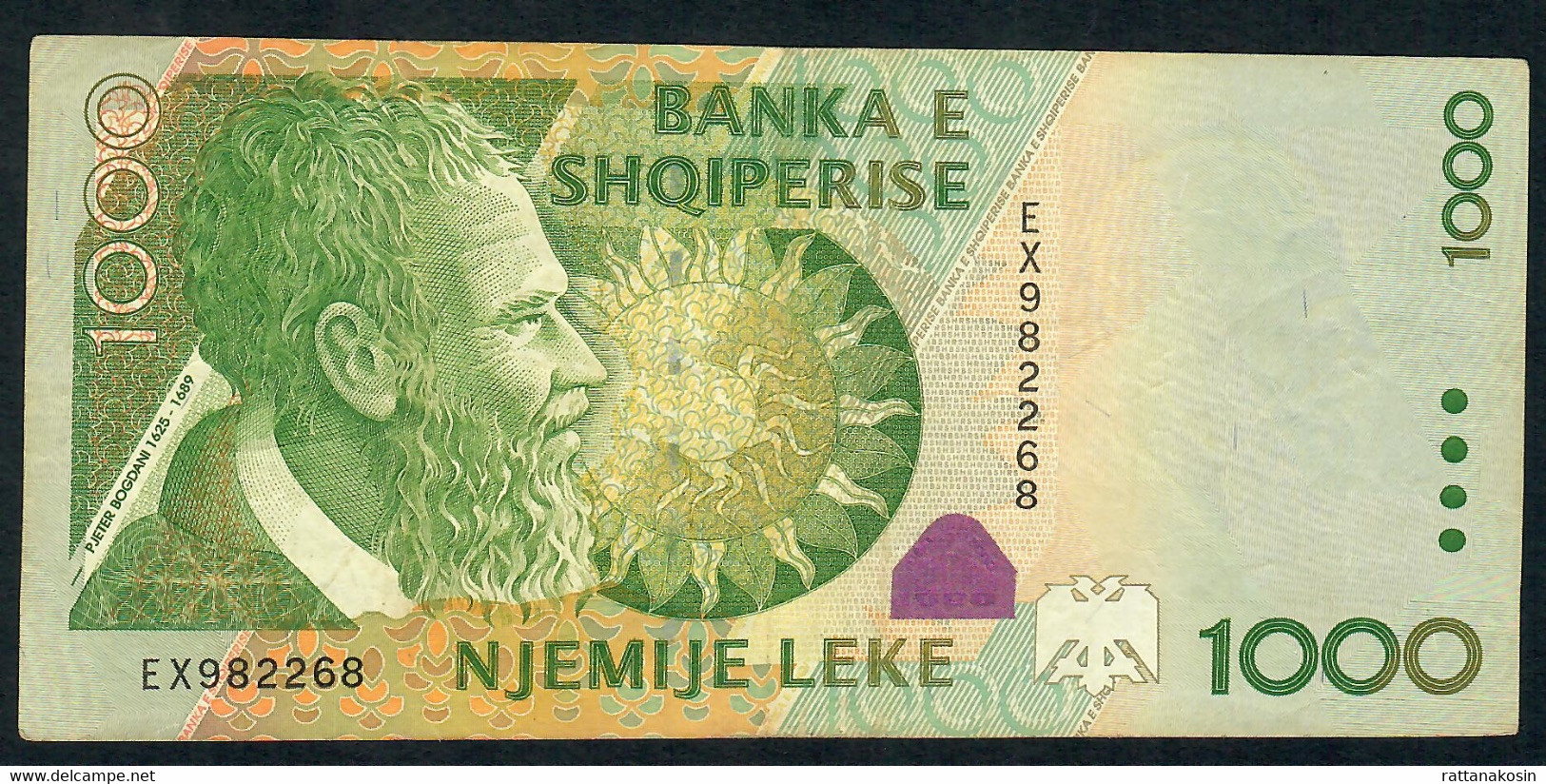 ALBANIA   P69  1000  LEKE  2001 #EX       XF/AU    NO P.h. ! - Albanien