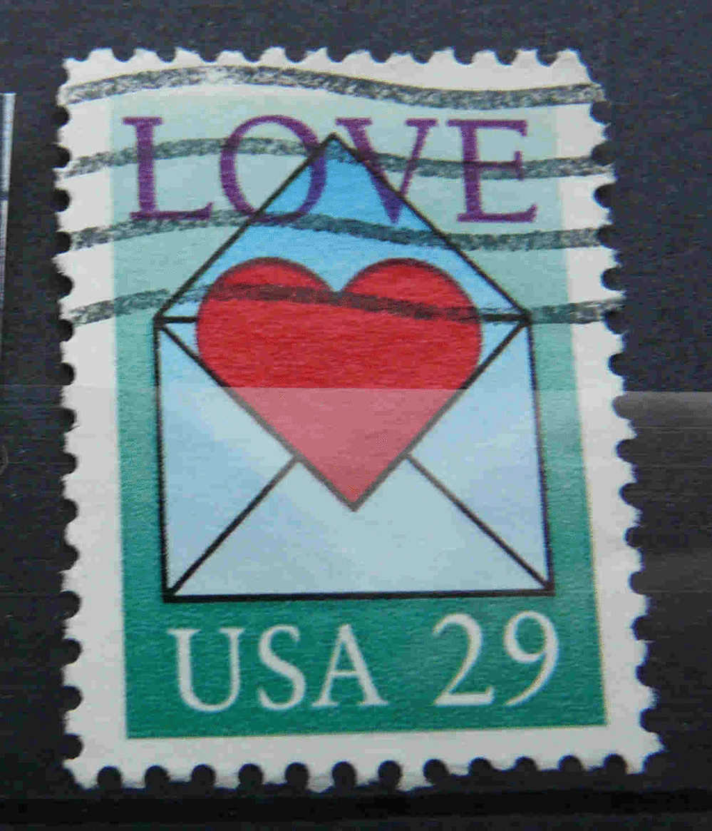 YT 2007 O - USA - ETATS UNIS D'AMERIQUE - 1992 - Messages D'amour - Used Stamps