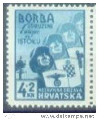 HR 1941-69 ANTIBOLSEVIC, CROATIA HRVATSKA, 1v, MNH - Militaria